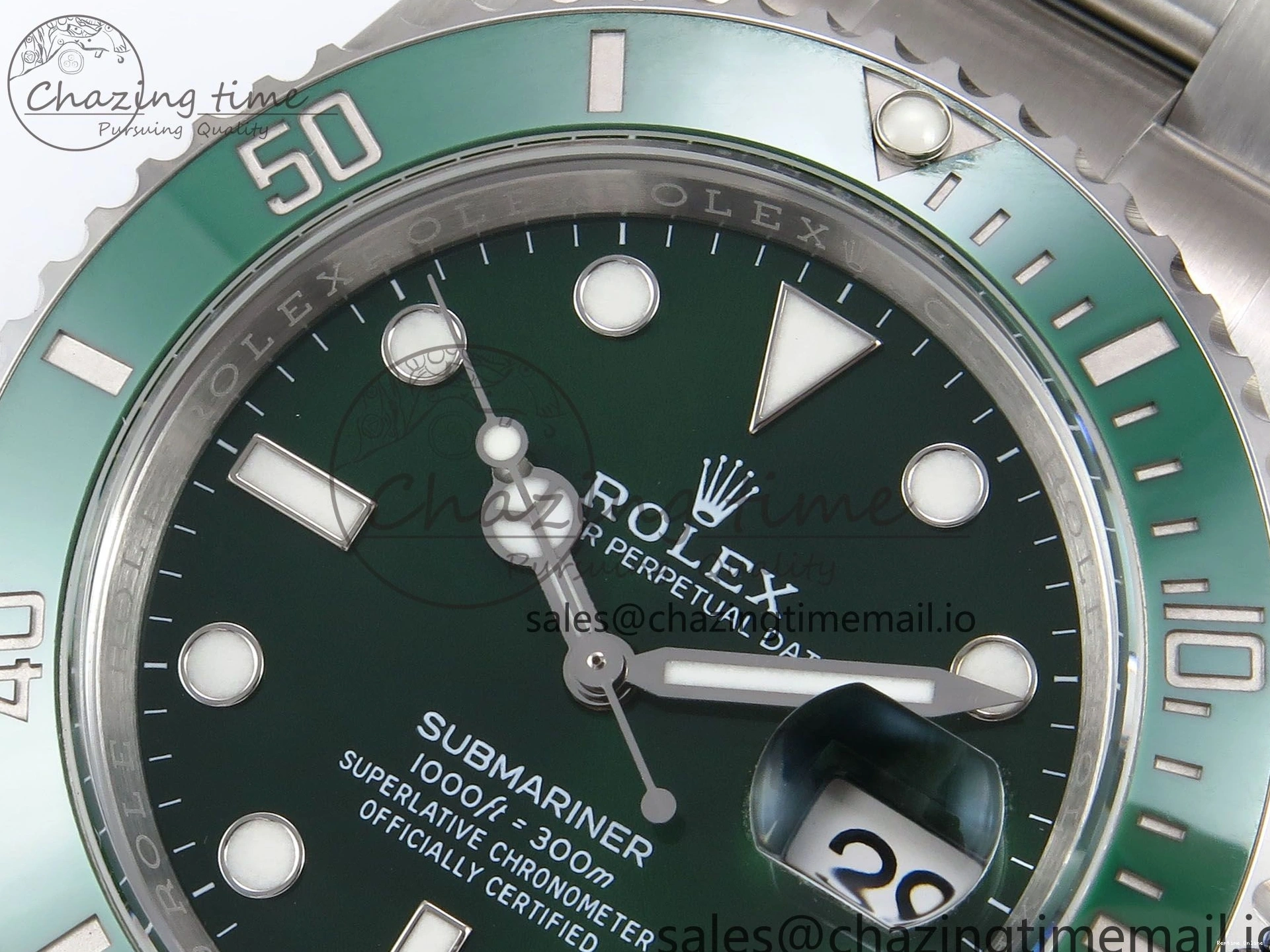 1222 Premium Submariner 116610 LV 40mm RF 1:1 Best Edition Green Ceramic on SS 904L Bracelet Steel VR 1014